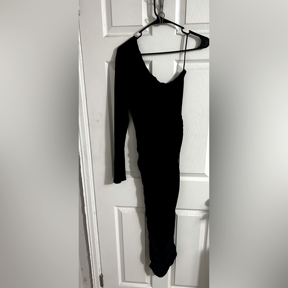 Ruched, one shouldered dress, Stretchy